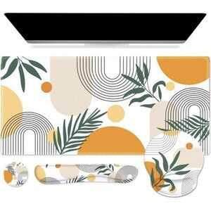 Mouse Pad and Keyboard Wrist Rest Set, 4in1 XXL Large Mousepad +Keyboard Pad